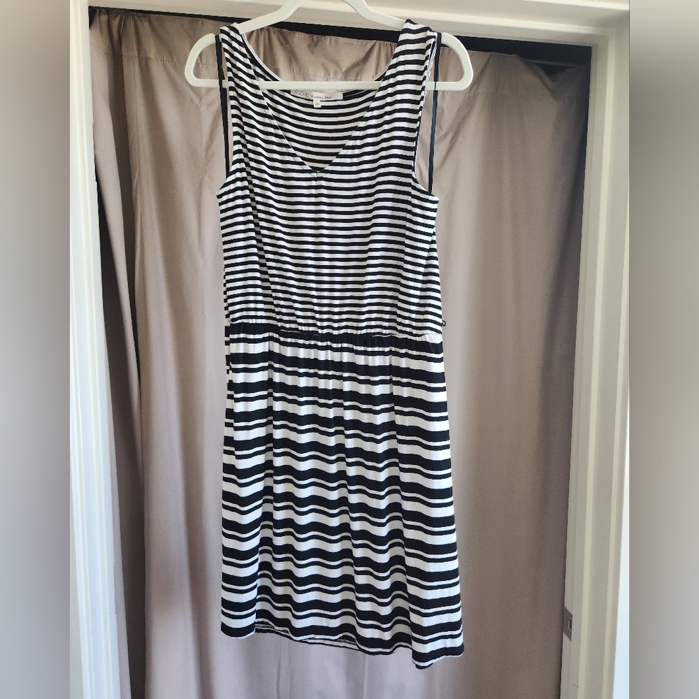 Black and White Striped Dress